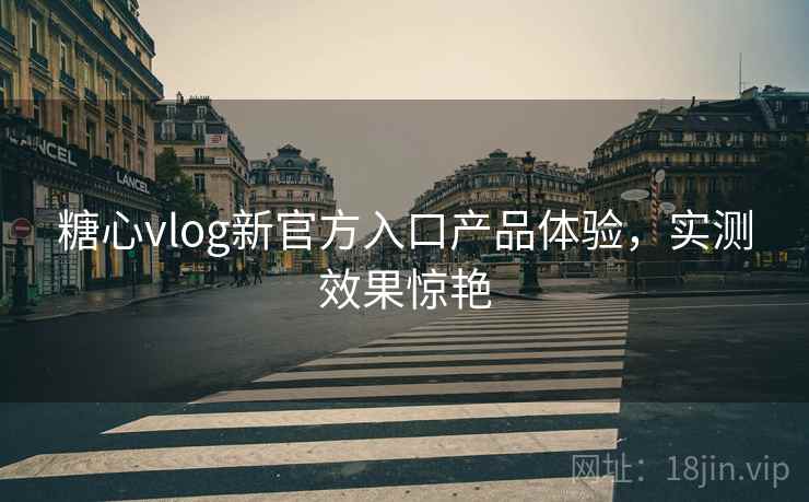 糖心vlog新官方入口产品体验,实测效果惊艳
